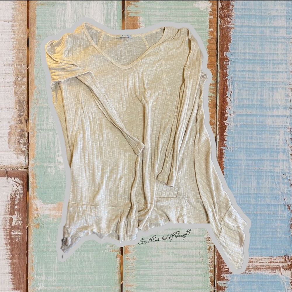 Ezra | Sz XL Off White V-Neck Sweater